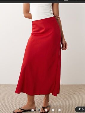 a new day Red Maxi Slip Skirt